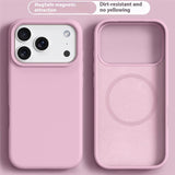 iPhone 17 Pro 2-in-1 Silicone & Hard Plastic Case- MagSafe Compatible - Pink