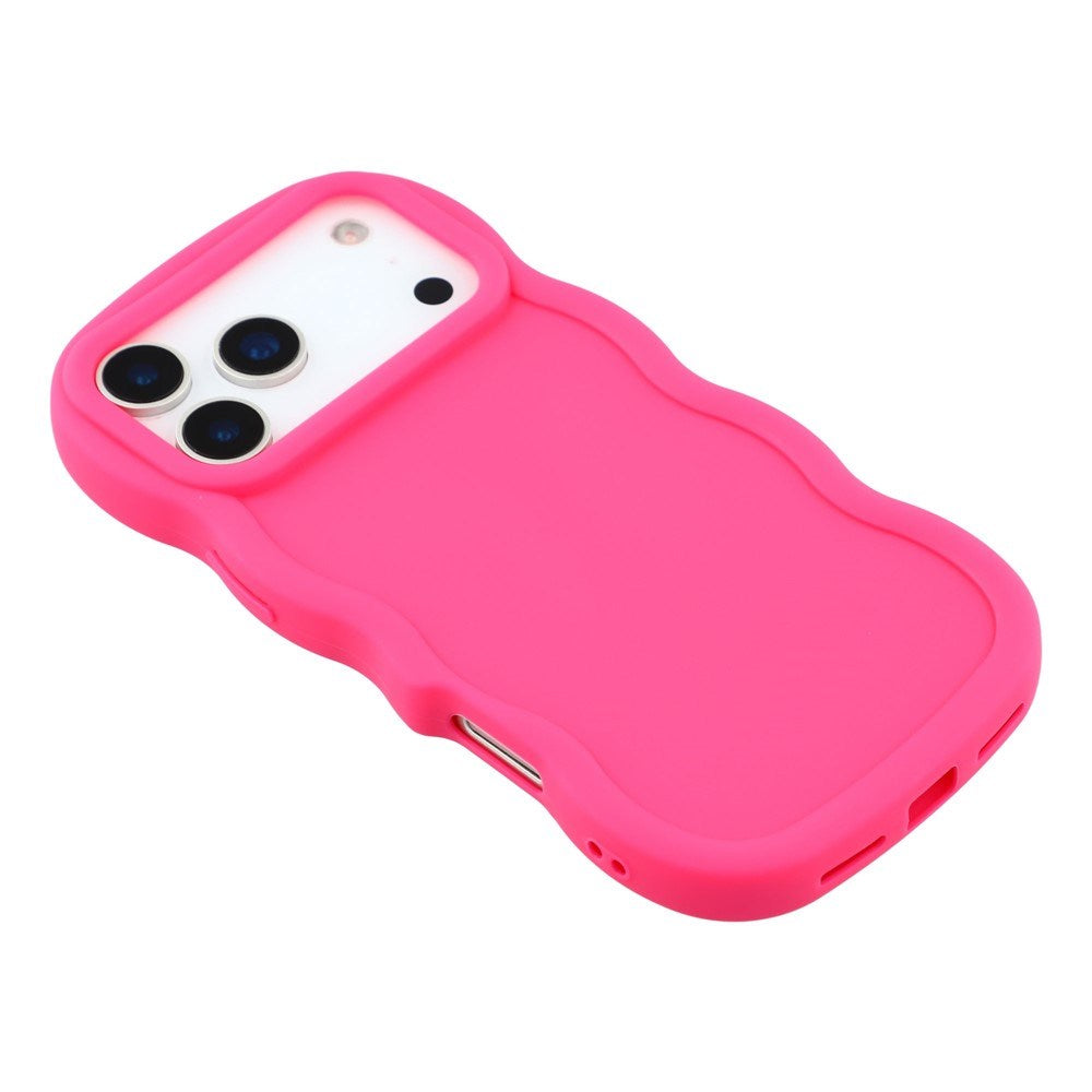 EIDERWOOD iPhone 17 Pro Max Flexible Plastic Wavy Case - Pink