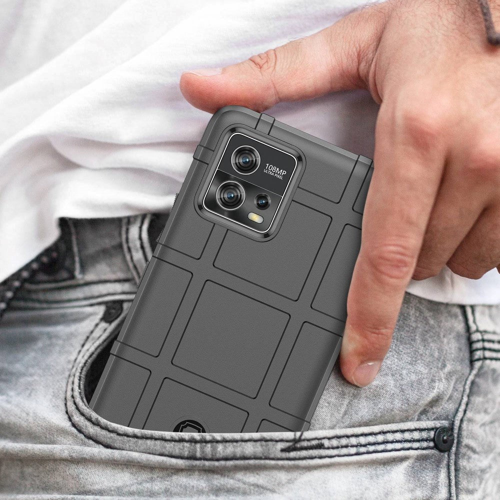 Motorola Moto G72 Rugged Shield Series Tough Case - Black