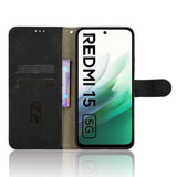 Xiaomi Redmi 15 (5G) EIDERWOOD Faux Leather Flip Case with Card Holder - Black