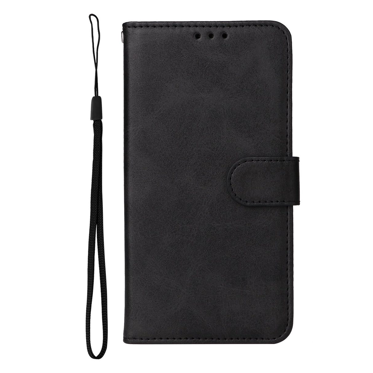 Xiaomi Redmi 15 (4G) EIDERWOOD Faux Leather Flip Case with Card Holder & Strap - Black