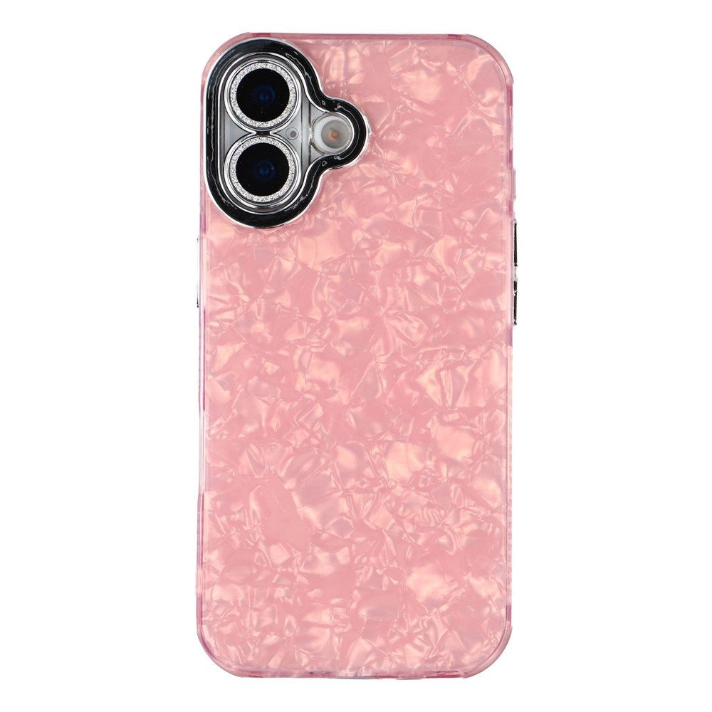 EIDERWOOD iPhone 17 Hybrid Plastic Case with Built-in Camera Lens Protection - Pearlescent Pattern / Pink