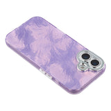 EIDERWOOD iPhone 17 Hybrid Plastic Case with Built-in Camera Lens Protection - Foil Pattern / Purple