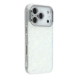 EIDERWOOD iPhone 17 Pro Hybrid Plastic Case with Built-in Camera Lens Protection - Pearlescent Pattern / White