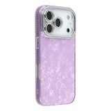 EIDERWOOD iPhone 17 Pro Hybrid Plastic Case with Built-in Camera Lens Protection - Pearlescent Pattern / Purple