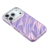 EIDERWOOD iPhone 17 Pro Max Hybrid Plastic Case with Built-in Camera Lens Protection - Wavy Pattern / Purple