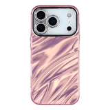 EIDERWOOD iPhone 17 Pro Max Hybrid Plastic Case with Built-in Camera Lens Protection - Wavy Pattern / Pink