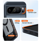 Google Pixel 10 Pro XL TORRAS Ostand L1 Hybrid Case with Kickstand – MagSafe Compatible – Black