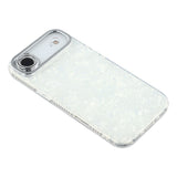 EIDERWOOD iPhone Air Hybrid Plastic Case with Built-in Camera Lens Protection - Pearlescent Pattern / White