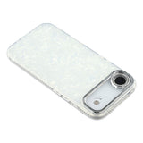 EIDERWOOD iPhone Air Hybrid Plastic Case with Built-in Camera Lens Protection - Pearlescent Pattern / White