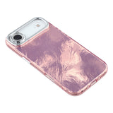 EIDERWOOD iPhone Air Hybrid Plastic Case with Built-in Camera Lens Protection - Foil Pattern / Pink