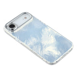 EIDERWOOD iPhone Air Hybrid Plastic Case with Built-in Camera Lens Protection - Foil Pattern / Silver