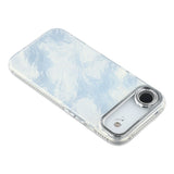 EIDERWOOD iPhone Air Hybrid Plastic Case with Built-in Camera Lens Protection - Foil Pattern / Silver