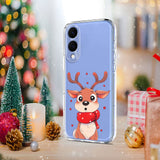 EIDERWOOD Samsung Galaxy S25 Edge Flexible Plastic Christmas Case with Motif - Transparent / Reindeer