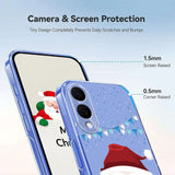 EIDERWOOD Samsung Galaxy S25 Edge Flexible Plastic Christmas Case with Motif - Transparent / Santa Claus