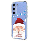 EIDERWOOD Samsung Galaxy S25 / S24 Flexible Plastic Christmas Case with Motif - Transparent / Santa Claus