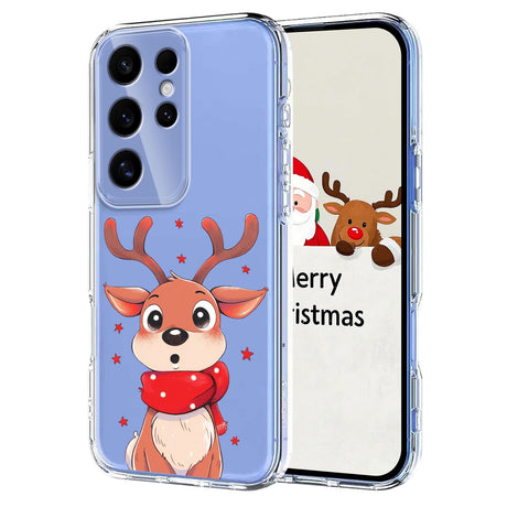 EIDERWOOD Samsung Galaxy S25 Ultra Flexible Plastic Christmas Case with Motif - Transparent / Reindeer