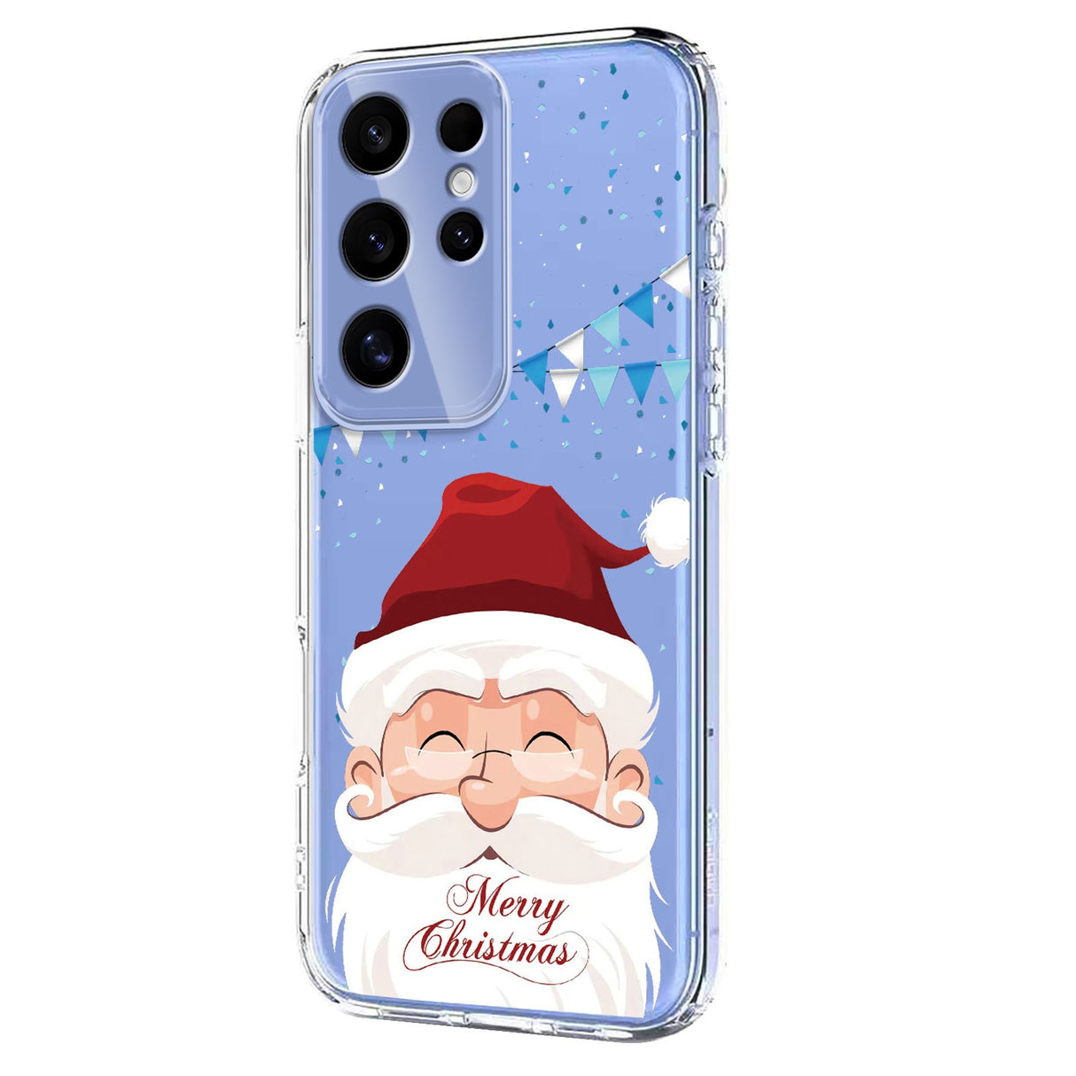 EIDERWOOD Samsung Galaxy S25 Ultra Flexible Plastic Christmas Case with Motif - Transparent / Santa Claus