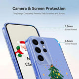 EIDERWOOD Samsung Galaxy S25 Ultra Flexible Plastic Christmas Case with Motif - Transparent / Christmas Tree