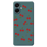 Samsung Galaxy A07 EIDERWOOD Flexible Plastic Case with Cherry Print - Green