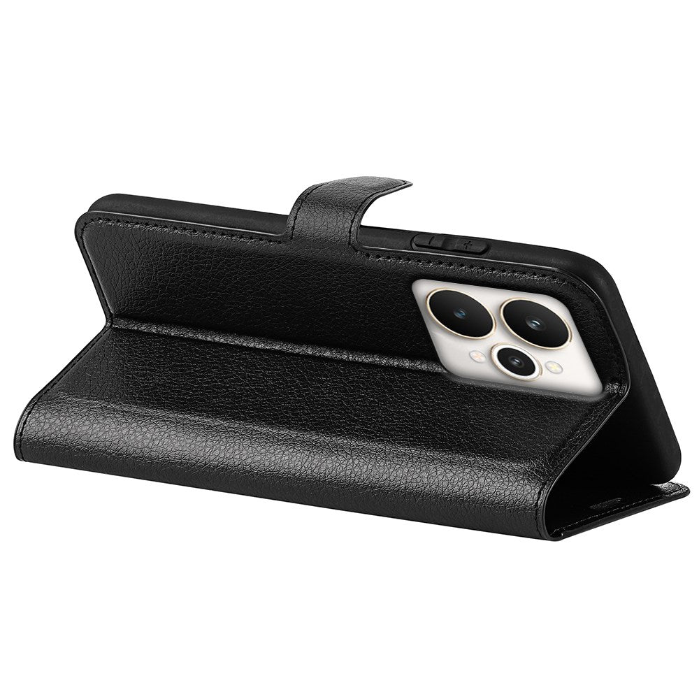 Realme 15 EIDERWOOD Faux Leather Flip Case with Cardholder & Stand Function - Black