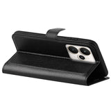 Realme 15 EIDERWOOD Faux Leather Flip Case with Cardholder & Stand Function - Black