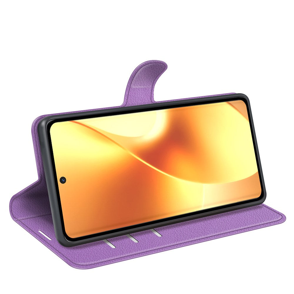 Realme 15 EIDERWOOD Faux Leather Flip Case with Cardholder & Stand Function - Purple