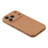 EIDERWOOD iPhone 17 Pro Max Flexible Plastic Case with Lined Inside - MagSafe Compatible - Brown