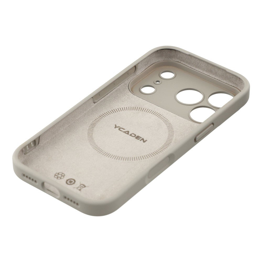 EIDERWOOD iPhone 17 Pro Max Flexible Plastic Case with Lined Inside - MagSafe Compatible - Grey