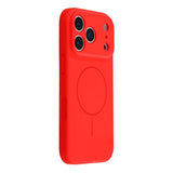 EIDERWOOD iPhone 17 Pro Max Flexible Plastic Case with Lined Inside - MagSafe Compatible - Red