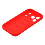 EIDERWOOD iPhone 17 Pro Max Flexible Plastic Case with Lined Inside - MagSafe Compatible - Red