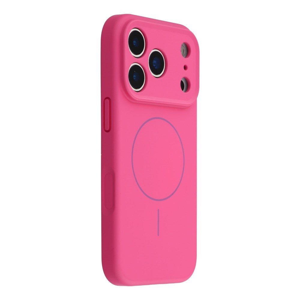 EIDERWOOD iPhone 17 Pro Flexible Plastic Case with Lined Inside - MagSafe Compatible - Hot Pink