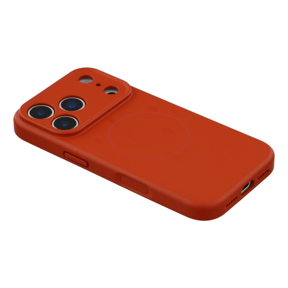 EIDERWOOD iPhone 17 Pro Flexible Plastic Case with Lined Inside - MagSafe Compatible - Dark Red