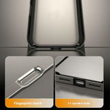 iPhone 17 Pro EIDERWOOD Metal Bumper Case with Reinforced Silicone Corners - Dark Blue