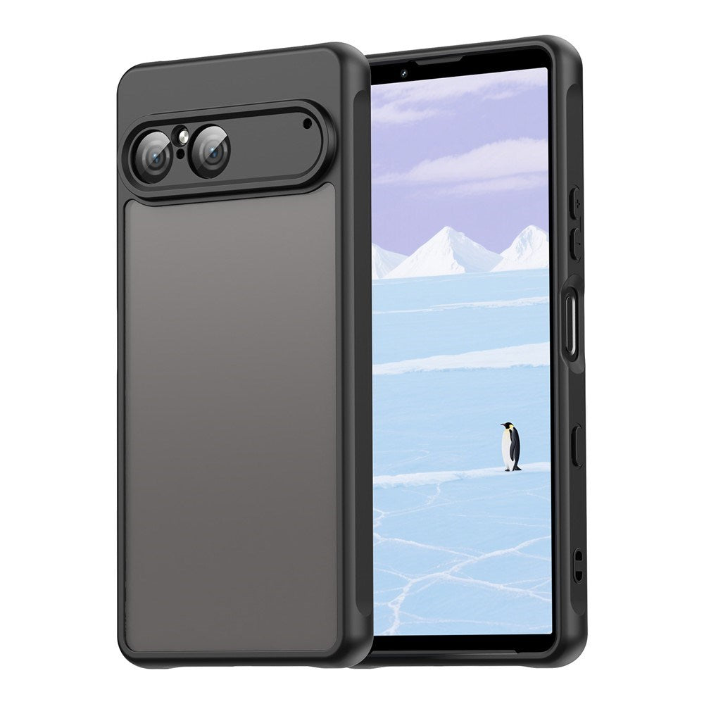 EIDERWOOD Sony Xperia 10 VII Matte Hybrid Case - Transparent / Black
