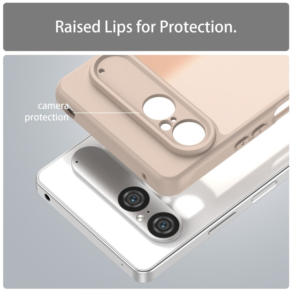 EIDERWOOD Sony Xperia 10 VII Matte Hybrid Case - Transparent / Beige