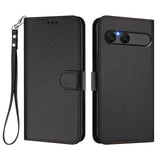 EIDERWOOD Sony Xperia 10 VII Faux Leather Flip Case with Card Holder & Strap - Black