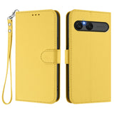 EIDERWOOD Sony Xperia 10 VII Faux Leather Flip Case with Card Holder & Strap - Yellow