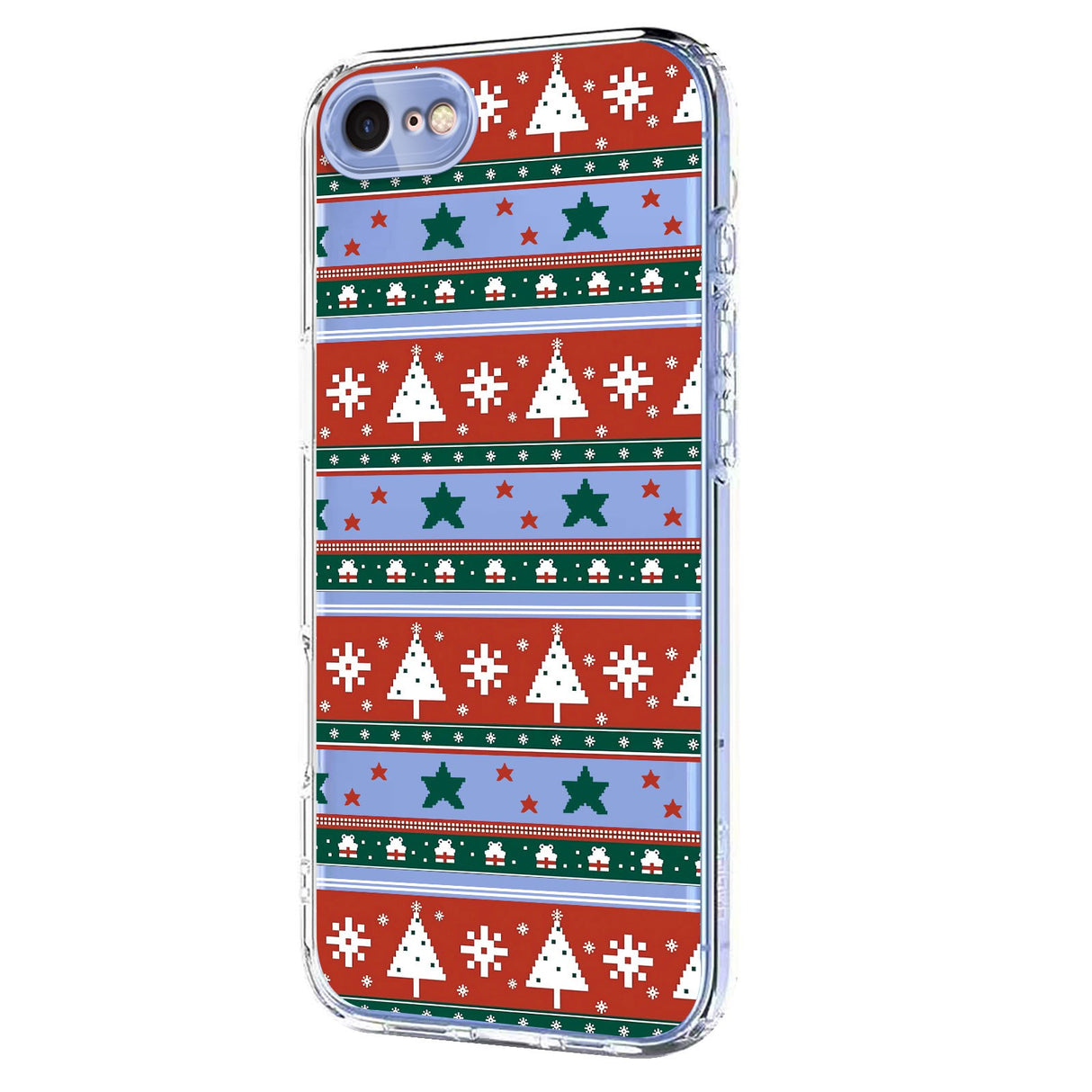EIDERWOOD iPhone SE (2022 / 2020) / 8 / 7 Flexible Plastic Christmas Case with Motif - Transparent / Pattern