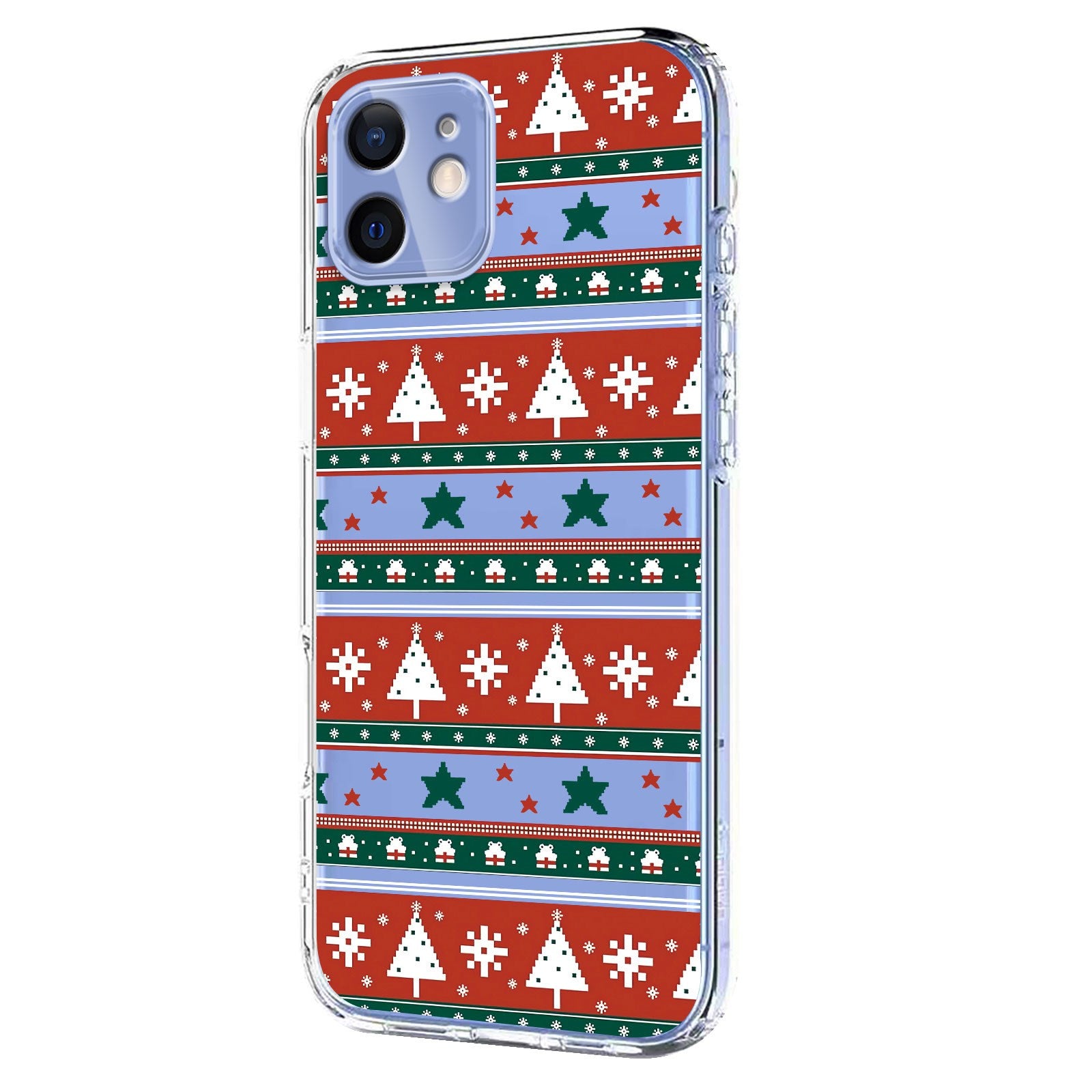 EIDERWOOD iPhone 12 / 12 Pro Flexible Plastic Christmas Case with Motif - Transparent / Pattern