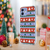 EIDERWOOD iPhone 12 / 12 Pro Flexible Plastic Christmas Case with Motif - Transparent / Pattern