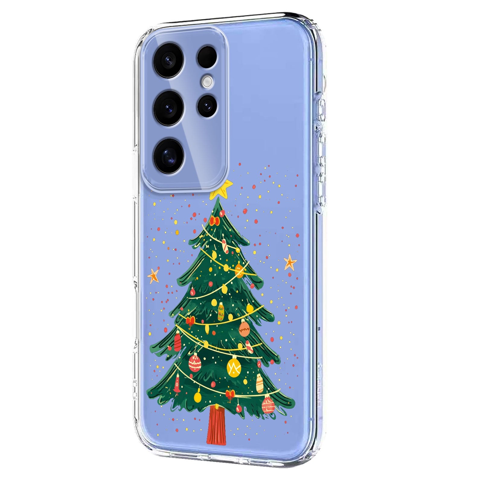 EIDERWOOD Samsung Galaxy S24 Ultra Flexible Plastic Christmas Case with Motif - Transparent / Christmas Tree