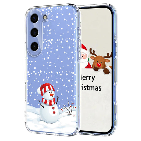 EIDERWOOD Samsung Galaxy S23 FE Flexible Plastic Christmas Case with Motif - Transparent / Snowman