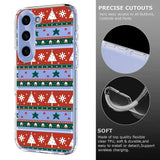 EIDERWOOD Samsung Galaxy S23 Flexible Plastic Christmas Case with Motif - Transparent / Pattern