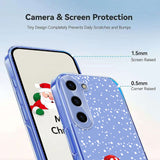 EIDERWOOD Samsung Galaxy S23 Flexible Plastic Christmas Case with Motif - Transparent / Snowman