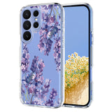 Samsung Galaxy S26 Ultra EIDERWOOD Flexible Plastic Case with Pattern - Transparent / Lavender