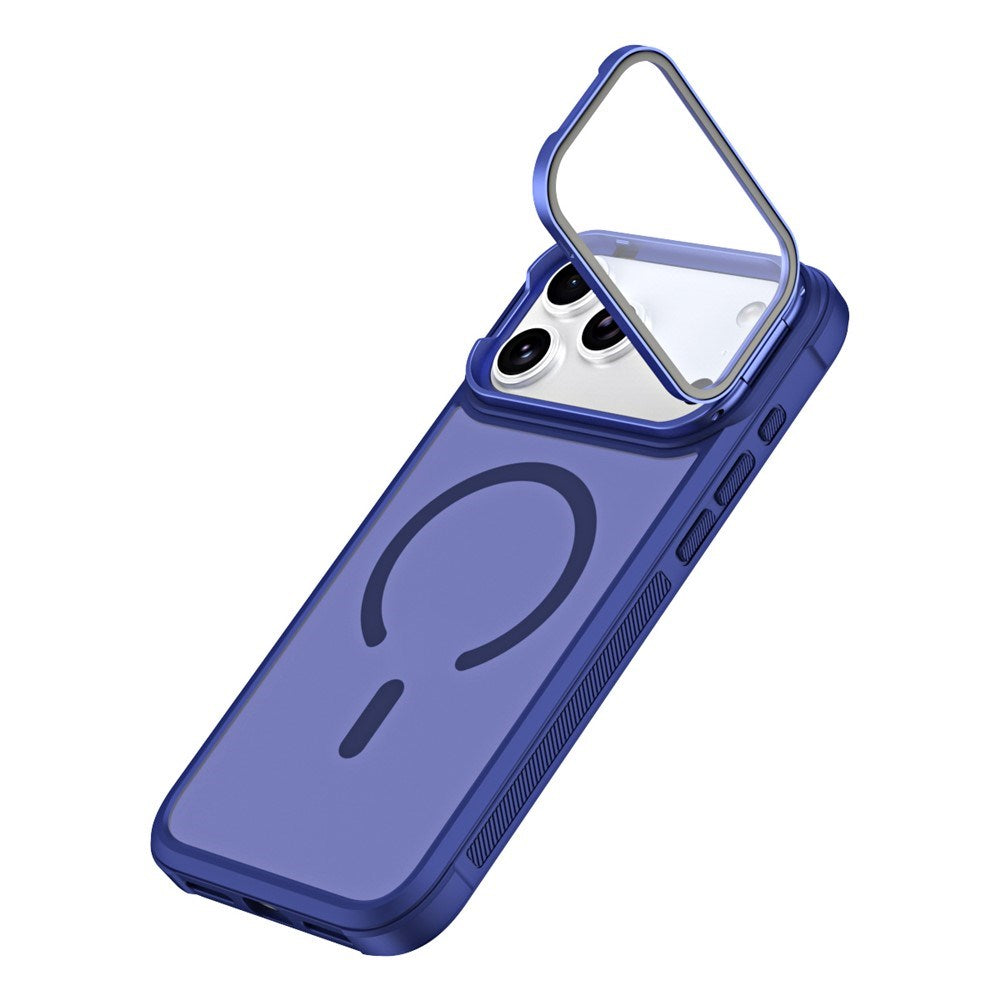 iPhone 18 Pro Max / 17 Pro Max EIDERWOOD Hybrid Plastic Case with Camera Case & Stand Function - MagSafe Compatible - Blue