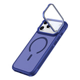 iPhone 18 Pro Max / 17 Pro Max EIDERWOOD Hybrid Plastic Case with Camera Case & Stand Function - MagSafe Compatible - Blue