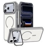 iPhone 18 Pro Max / 17 Pro Max EIDERWOOD Hybrid Plastic Case with Camera Case & Stand Function - MagSafe Compatible - Grey
