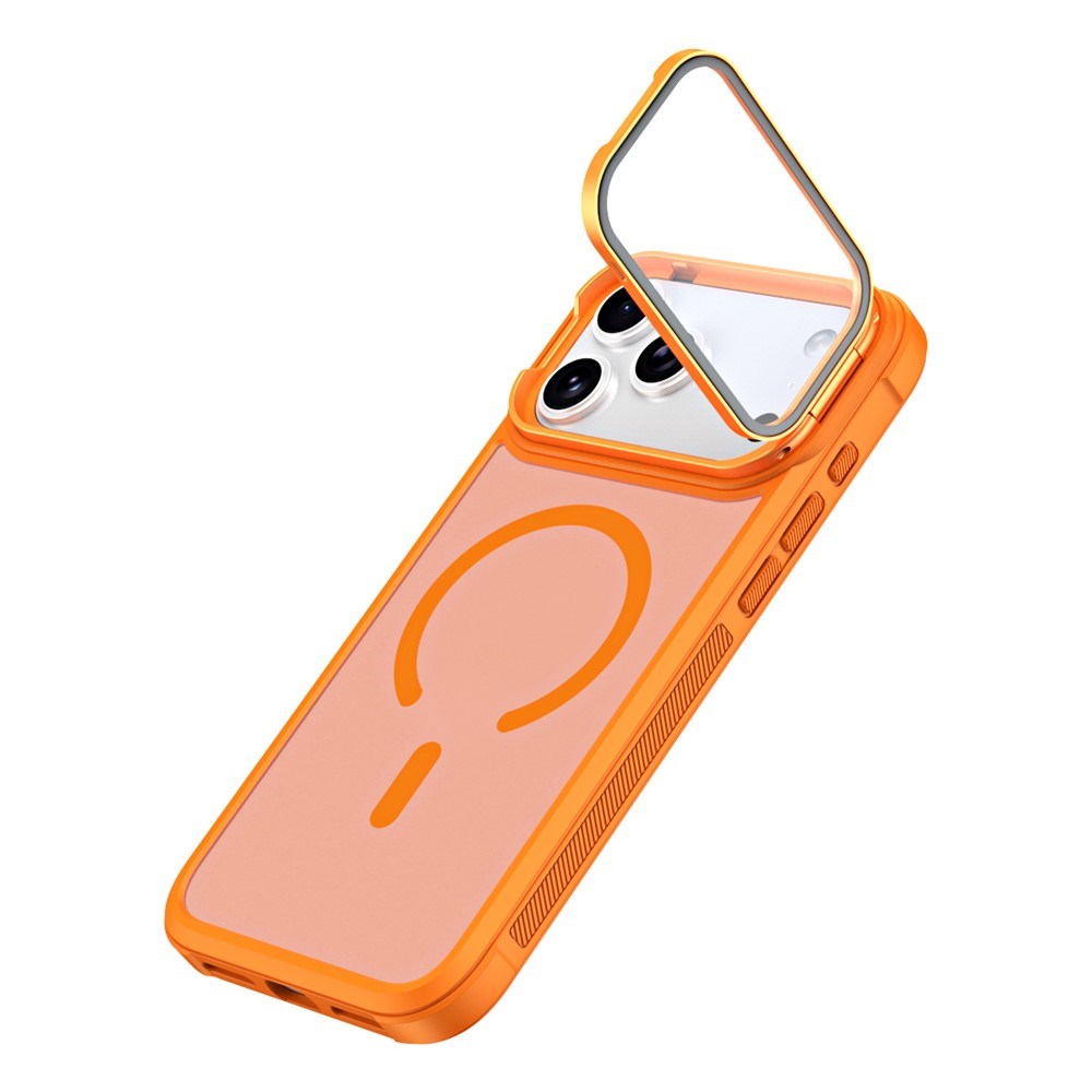 iPhone 18 Pro / 17 Pro EIDERWOOD Hybrid Plastic Case with Camera Case & Stand Function - MagSafe Compatible - Orange